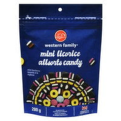 Western Family - Mini Licorice Allsorts Candy, 200 Gram