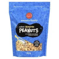 Western Family - Peanuts Roasted & Sea Salted, 454 Gram