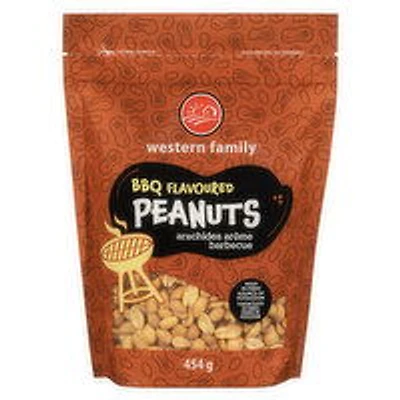 Western Family - BBQ Flavoured Peanuts, 454 Gram