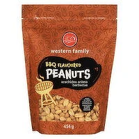 Western Family - BBQ Flavoured Peanuts, 454 Gram