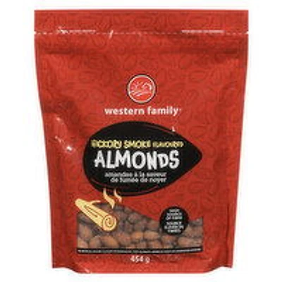 Western Family - Hickory Smoke Flavoured Almonds, 454 Gram