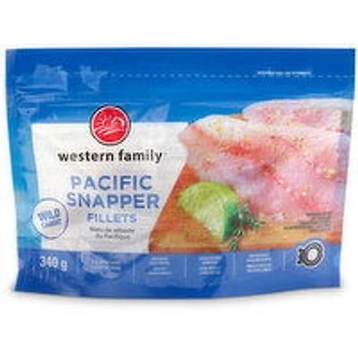 Western Family - Pacific Snapper Fillets, 3-6 Portions, 340 Gram