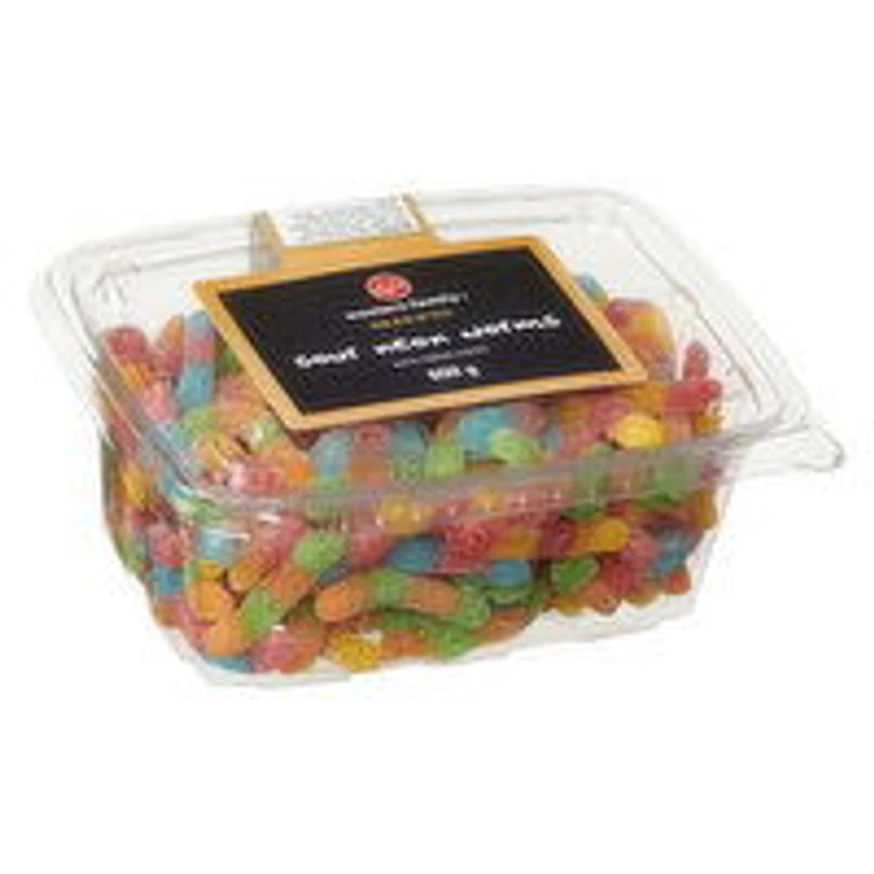 Western Family - Sour Neon Worms, Grab N'Go, 600 Gram