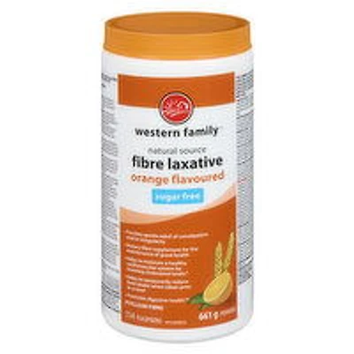 Western Family - Fibre Laxative Sugar Free - Orange, 661 Gram