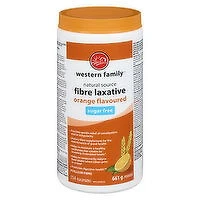 Western Family - Fibre Laxative Sugar Free - Orange, 661 Gram