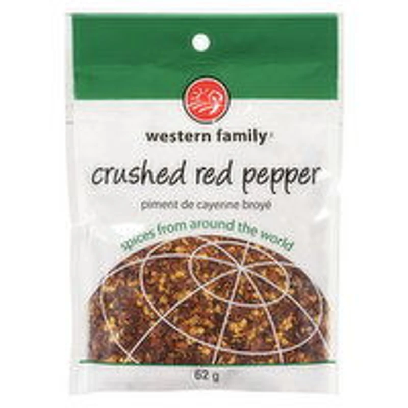 Western Family - Pepper - Crushed Red, 62 Gram