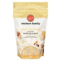 Western Family - Melting Wafers - White Chocolate Flavored, 300 Gram