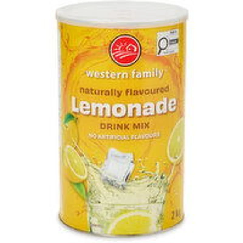 Western Family - Lemonade Drink Mix, 2 Kilogram