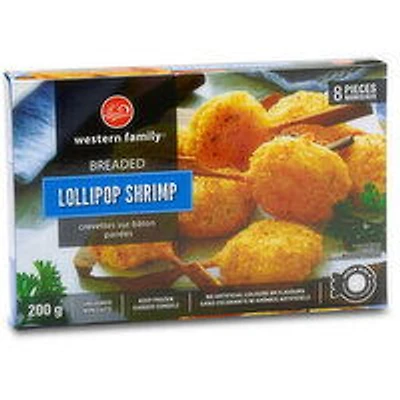 Western Family - Breaded Lollipop Shrimp, 200 Gram