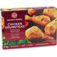Western Family - Chicken Drumsticks - Seasoned, 3 Kilogram