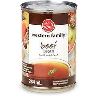 Western Family - Beef Broth Condensed Soup, 284 Millilitre