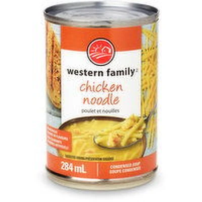 Western Family - Condensed Soup - Chicken Noodle, 284 Millilitre