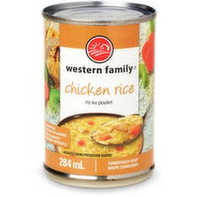 Western Family - Chicken Rice Condensed Soup, 284 Millilitre