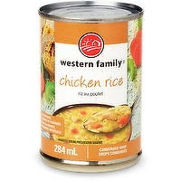 Western Family - Chicken Rice Condensed Soup, 284 Millilitre