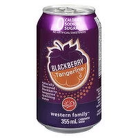 Western Family - Sparkling Water - Blackberry Tangerine 355mL Can, 1 Each