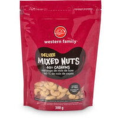 Western Family - Deluxe Mixed Nuts, 40% Cashews, 300 Gram