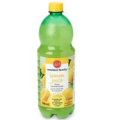 Western Family - Lemon Juice from Concentrate, 946 Millilitre