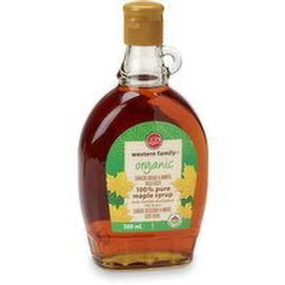 Western Family - Organic Maple Syrup 100% Pure - Amber, 500 Millilitre