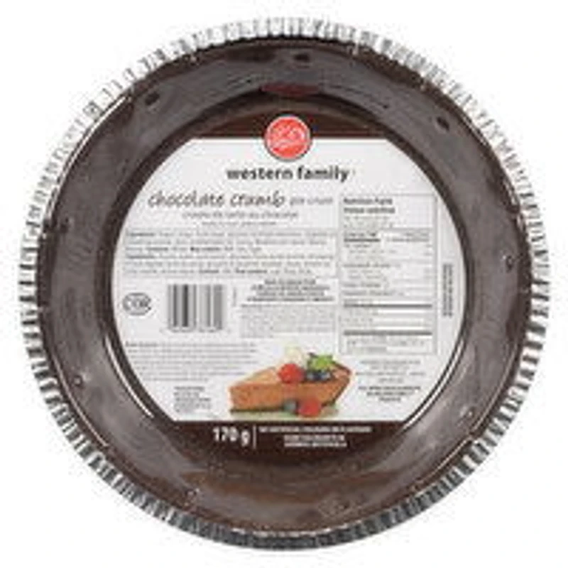Western Family - Pie Crust - Chocolate Crumb, 170 Gram