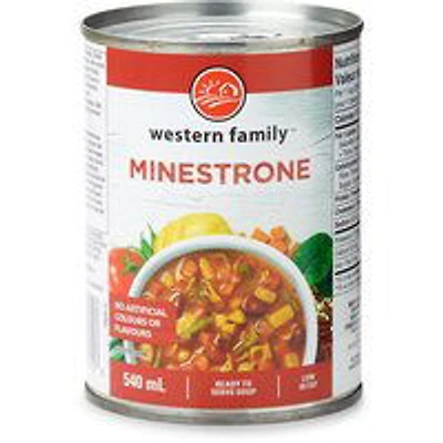 Western Family - Minestrone Soup, 540 Milligram
