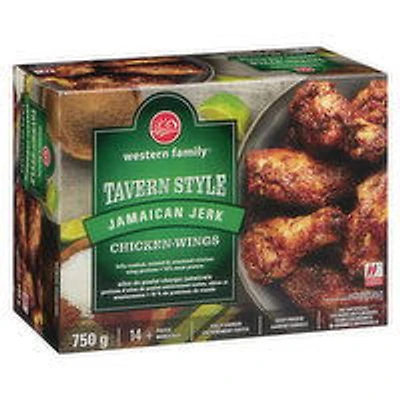 Western Family - Tavern Style Chicken Wings - Jamaican Jerk, 750 Gram