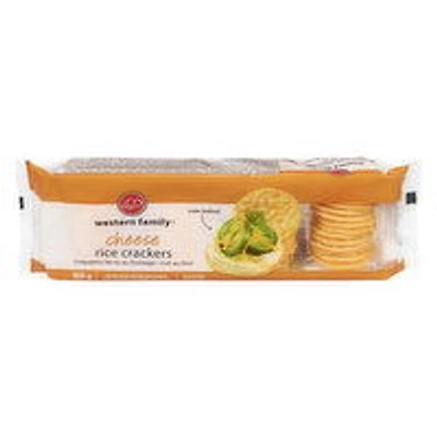 Western Family - Rice Crackers - Cheese, 100 Gram