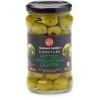 Western Family - Signature Pitted Castelvetrano Olives, 290 Millilitre