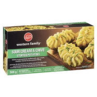 Western Family - Sour Cream & Chive Stuffed Potatoes, 568 Gram