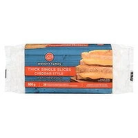 Western Family - Cheddar Style Single Slices Thick, 800 Gram