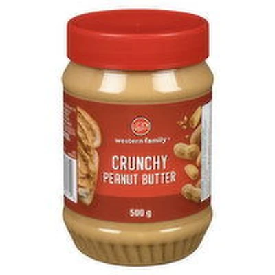 Western Family - Peanut Butter - Crunchy, 500 Gram
