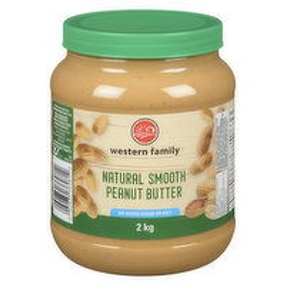 Western Family - Peanut Butter - Natural Smooth, 2 Kilogram