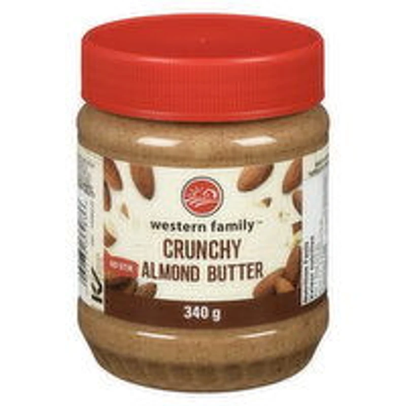 Western Family - Crunchy Almond Butter, 340 Gram