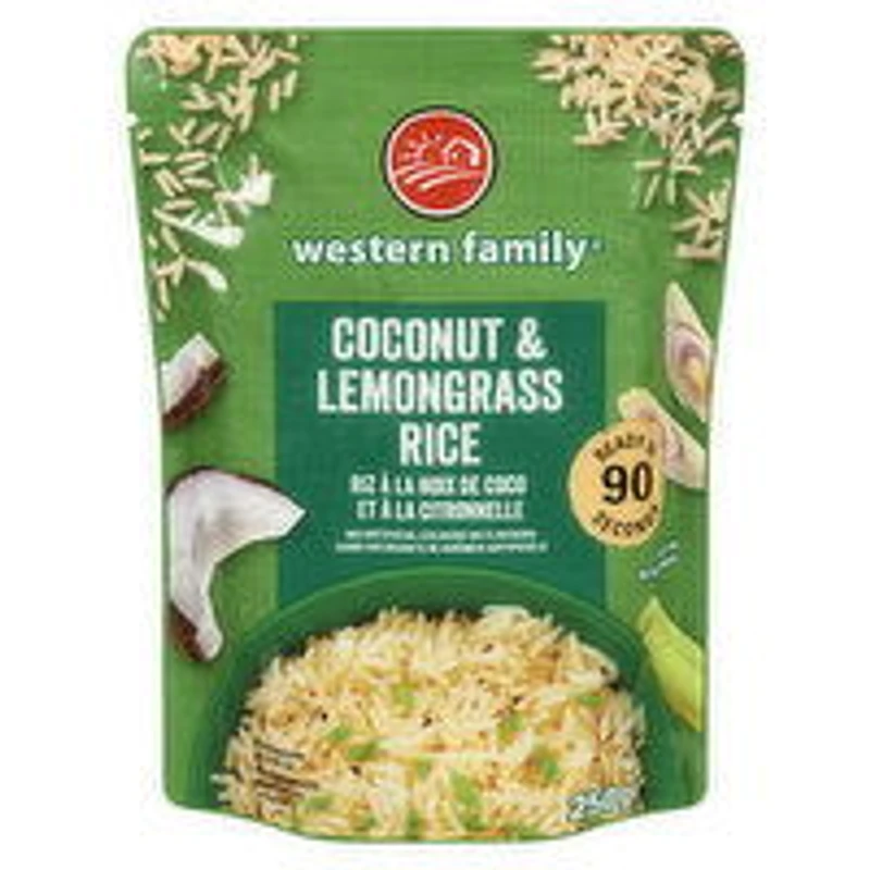 Western Family - Coconut & Lemongrass Rice, 250 Gram