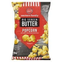 Western Family - Big Screen Butter Popcorn, 200 Gram