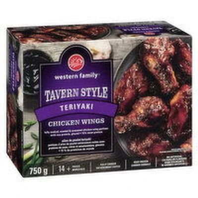 Western Family - Tavern Style Chicken Wings - Teriyaki, 750 Gram