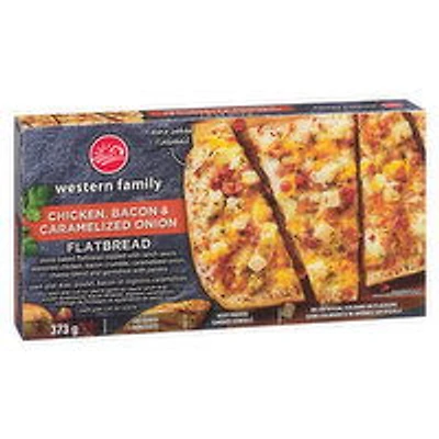Western Family - Chicken, Bacon & Caramelized Onion Flatbread, 373 Gram