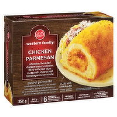 Western Family - Stuffed Chicken Breast Breaded, Parmesan, 6 Each
