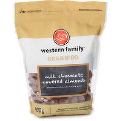 Western Family - Milk Chocolate Covered Almonds, 908 Gram