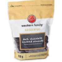 Western Family - Dark Chocolate Covered Almonds, 908 Gram