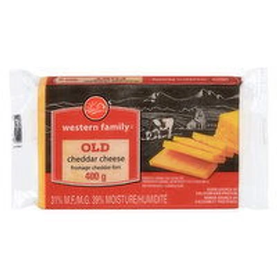 Western Family - Old Cheddar Cheese, 400 Gram