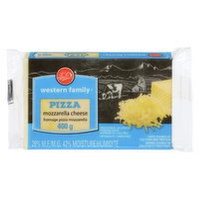 Western Family - WF Pizza Mozzarella Cheese, 400 Gram