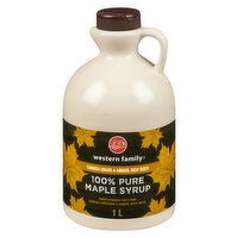 Western Family - Pure Maple Syrup, 1 Litre