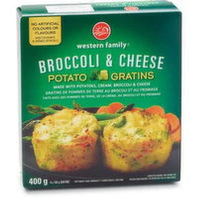 Western Family - Broccoli & Cheese Potato Gratins, 400 Gram