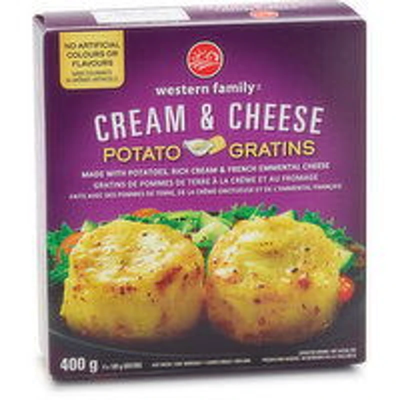 Western Family - Cream & Cheese Potato Gratins, 400 Gram