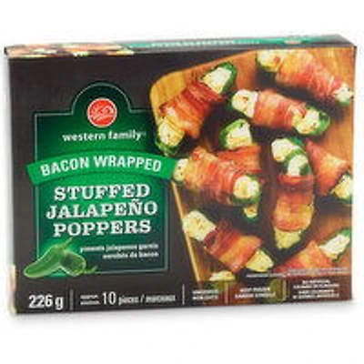 Western Family - Bacon Wrapped Stuffed Jalapeno Poppers, 226 Gram