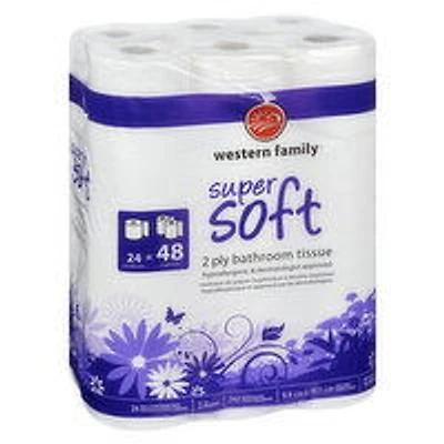 Western Family - Bathroom Tissue, 24 Double Rolls, 24 Each