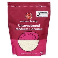Western Family - Unsweetened Medium Coconut, 405 Gram