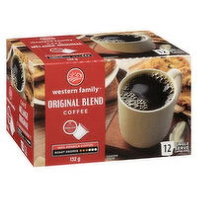 Western Family - Original Blend Coffee K-Cups, 12 Each