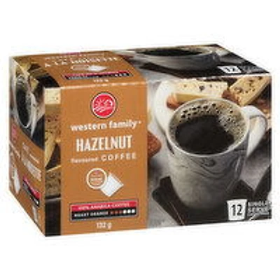 Western Family - Hazelnut Coffee K-Cups, 12 Each