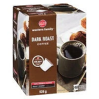 Western Family - Dark Roast Coffee K-Cups, 48 Each